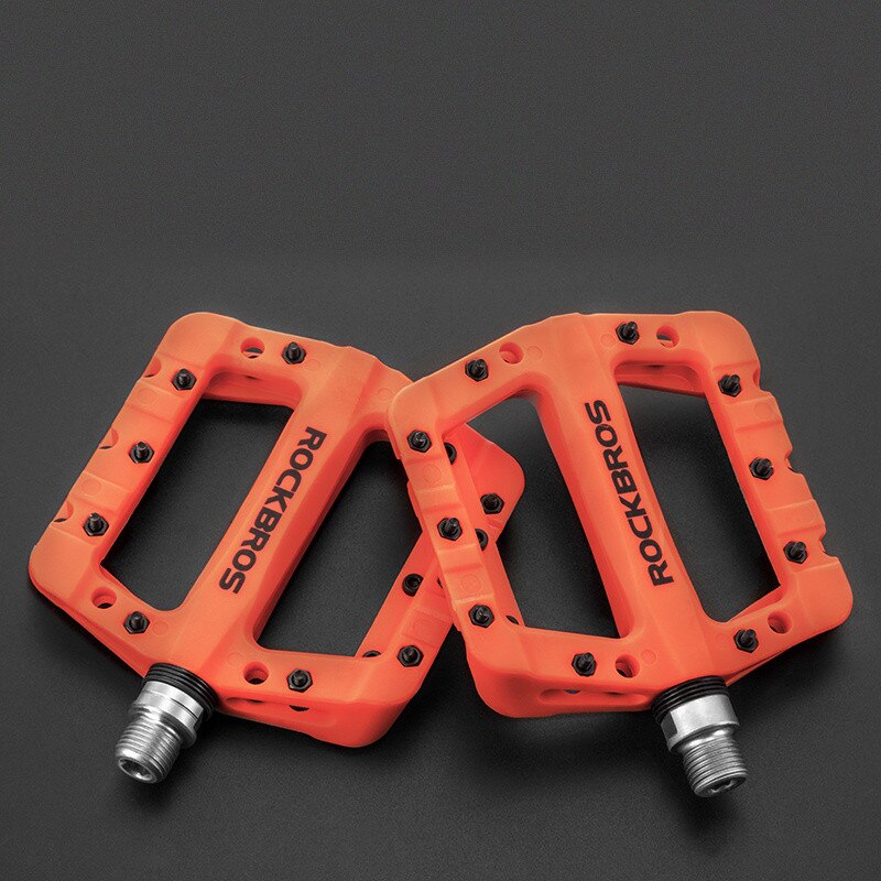 ROCKBROS Mountain Bike Pedals Flat MTB Pedals Nylon Fiber Bicycle Platform Pedals For Road Mountain Bmx Mtb Bikes 9 16 Red 715c1747 C683 43a9 Af93 E54a1b62594f.98256509912be23cc3085147aa3e81a1 - View #10