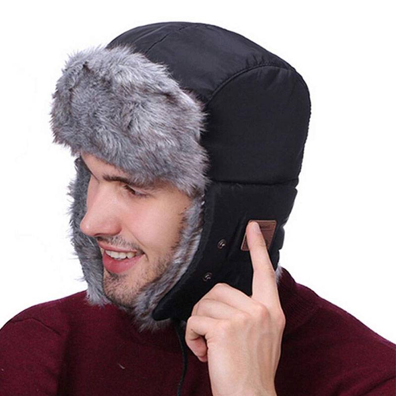 Bluetooth 5.0 écouteur hiver casquette chaude casque sans fil haut-parleurs de musique intégré Microphone universel hiver d'anniversaire