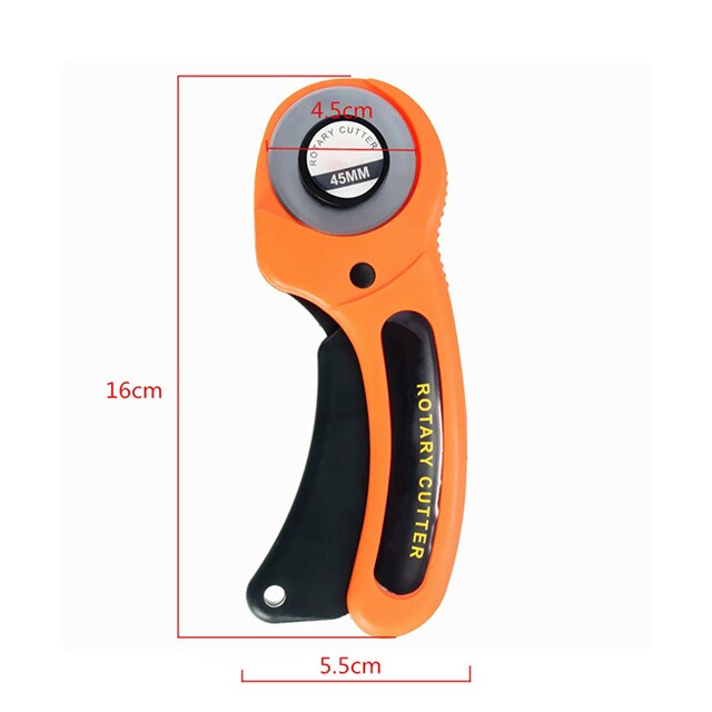 Leather craft 45mm Rotary Cutter Leather Cutting Tool Leather Craft Fabric Circular Blade Knife DIY Patchwork Sewing Quilting: Cutter with 1 blade