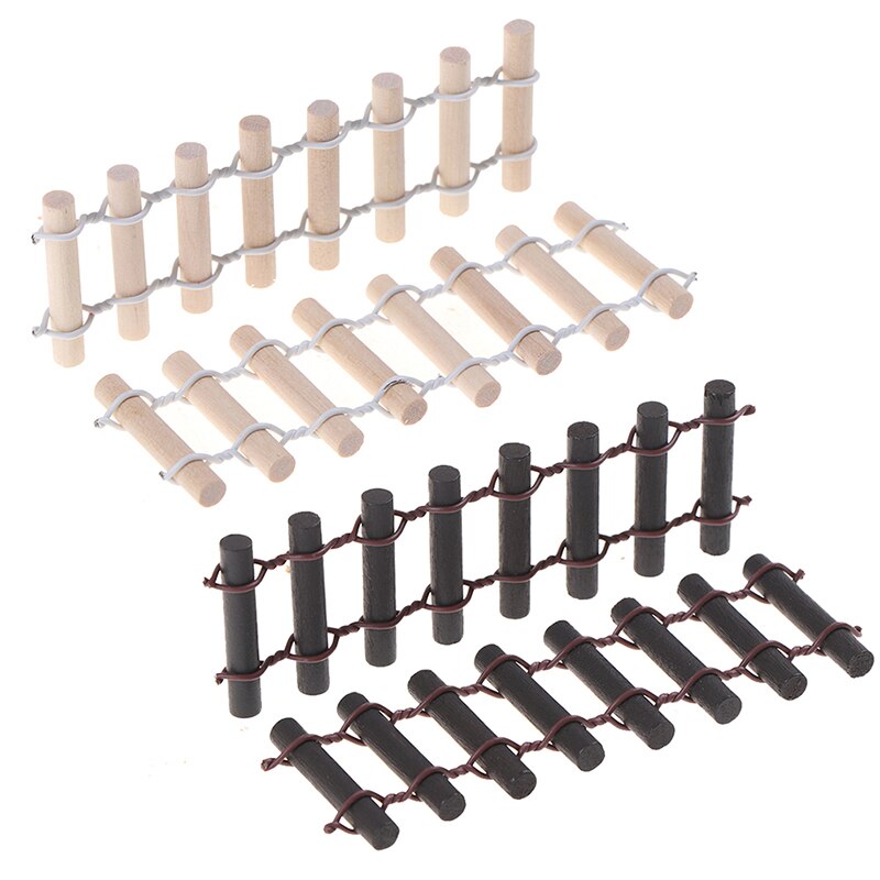 2 szt. Mech mikropejzaż ogrodzenia dziennika ogrodzenia mała ozdoba akcesoria drewniane Nowy przyjazd