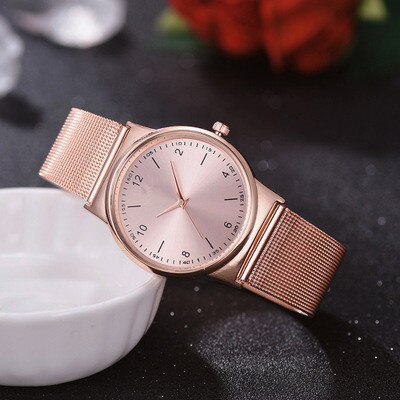 Women Watches Luxury Wrist watch relogio feminino Clock for Women Milanese Steel Lady Rose Gold Quartz Ladies Watch: B