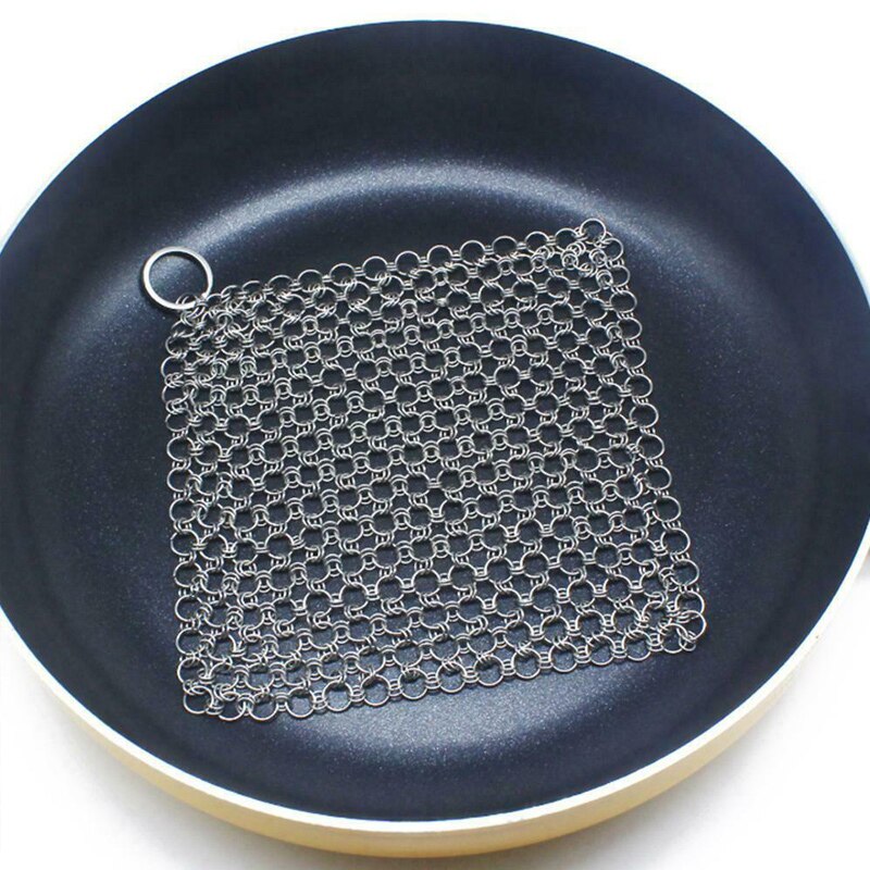 'hi beste' rustfritt stål netting gryte panneskrubber takke skrapebørste til kjøkkenpanner 889