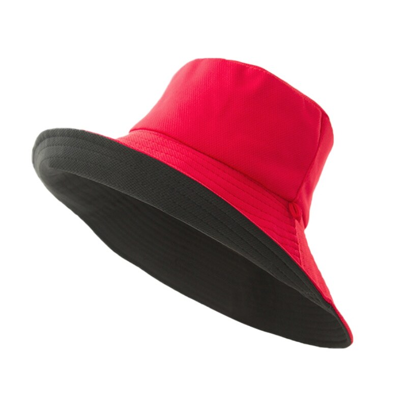 Bucket Caps Adult Cotton Sports Caps Double Side Wide Brim Flat Top Fisherman's Golf Hat Travel Apparel Accessories Tennis Caps: BR