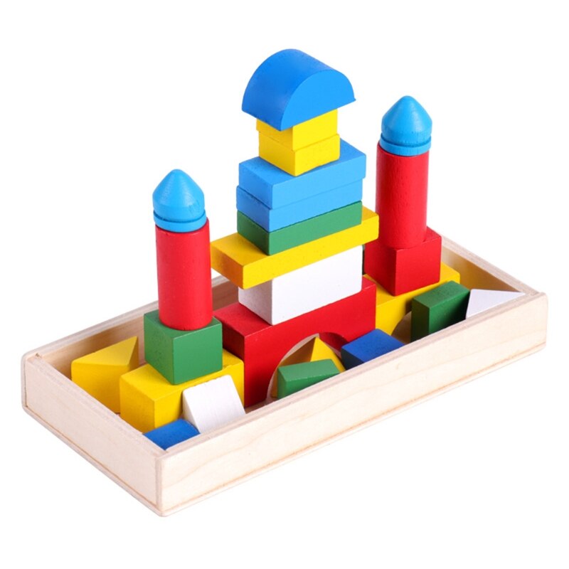 Vroege Onderwijs Puzzel Voor Kleuterschool Kinderen Voor Kinderen Leeftijd 3 + School Educatief Puzzel Speelgoed Houten Frame: Licht Geel