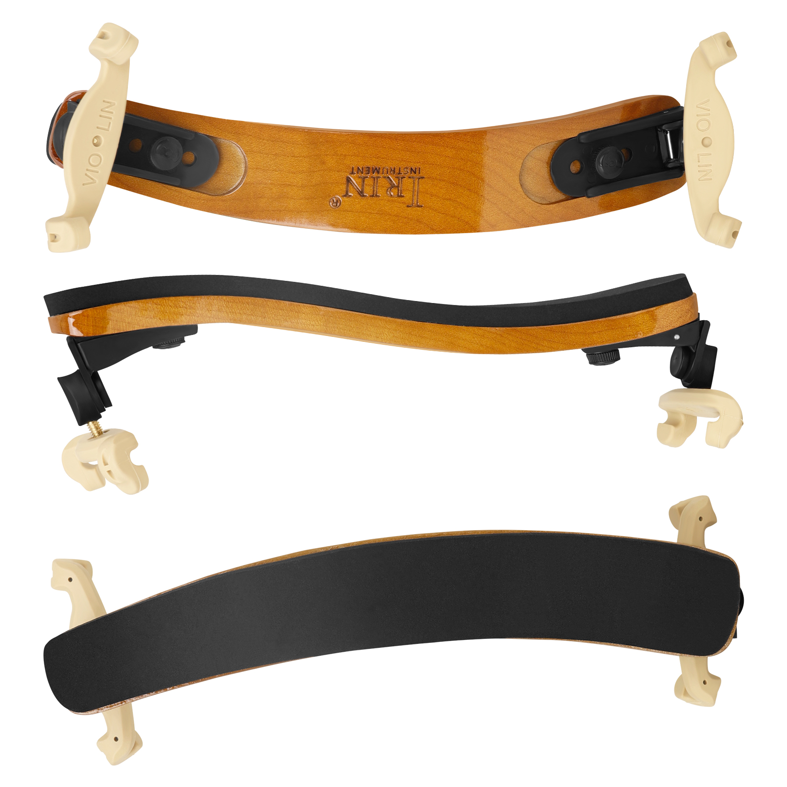 IRIN Violin Shoulder Rest Fiddle Shoulder Pad Chinrest Adjustable 3/4 4/4 Violin Shoulder Padded Rest Violin Accessories Parts: Chocolate