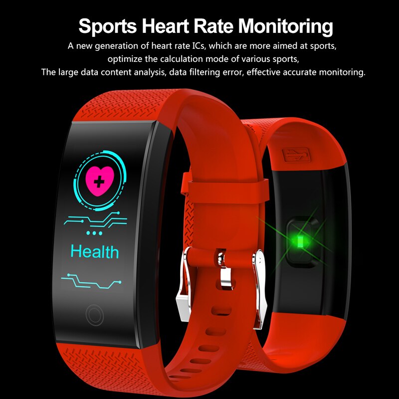 Smart watch  qw18 ip68 vandtæt smartband puls søvnmåler sports passometer fitness tracker bluetooth smartwatch