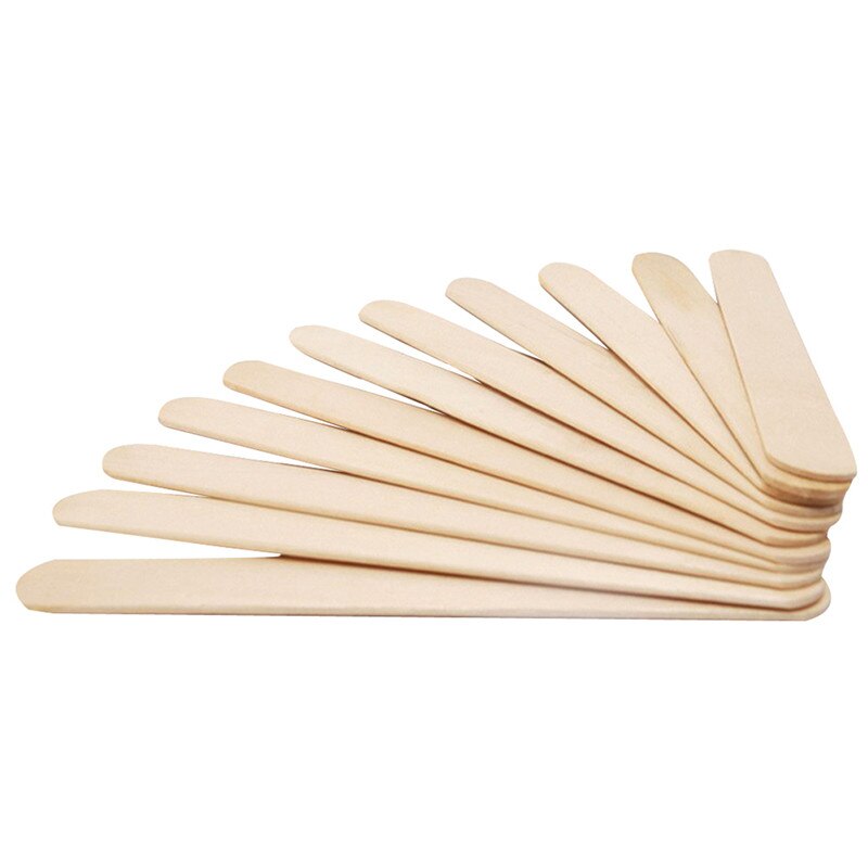 50 Teile/los Farbige Holz Popsicle Sticks Natürliche Holz Ice Cream Sticks Kinder DIY Hand Handwerk Kunst Eis Am Stiel Kuchen werkzeuge: 50PCS 93mm