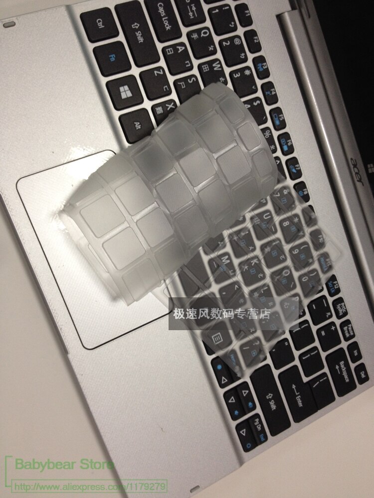 10.1 tums tpu-tangentbordsskydd för acer switch 10 switch en 10e e  sw5-012 2- i -1 laptop surfplatta 10.1 "pekskärm