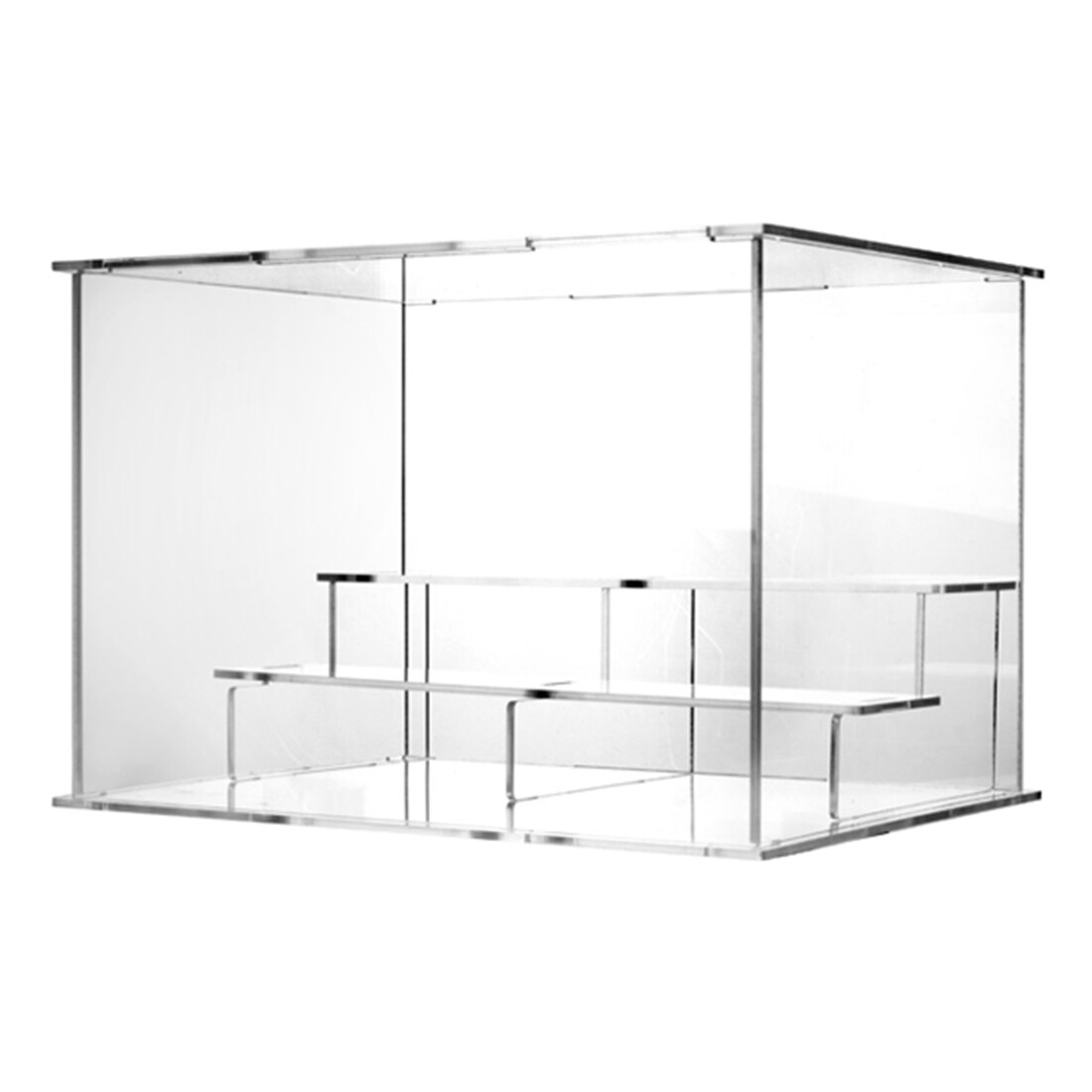 Estuche de exposición acrílico mostrador soporte de caja escaparate de protección a prueba de polvo para figuras de acción juguetes coleccionables + 1 de Navidad: 17 x 11 x 6cm