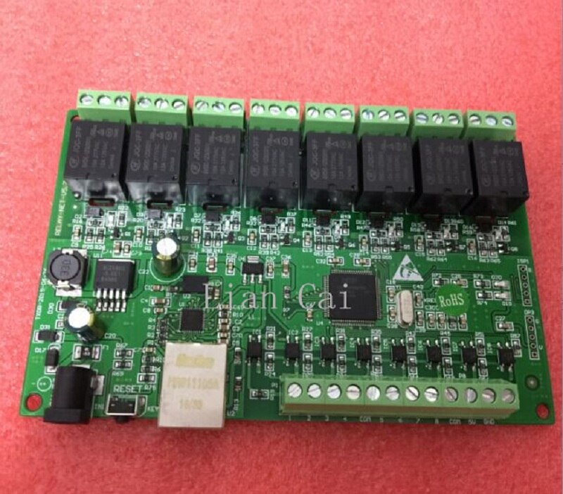 8 Channel Relay Network IP Relay Web Relay Dual Control Ethernet RJ45 interface