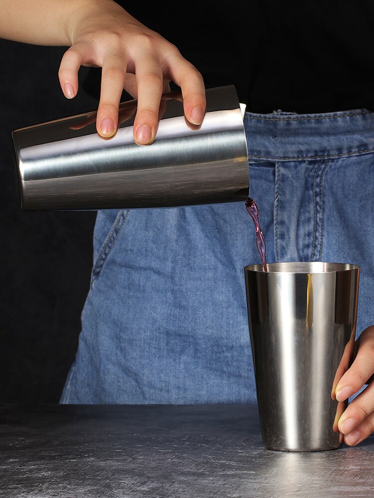 Boston Shaker Stainless Steel Cocktail Shaker Japanese Style Bartender Cocktail Shaker Bar Tools