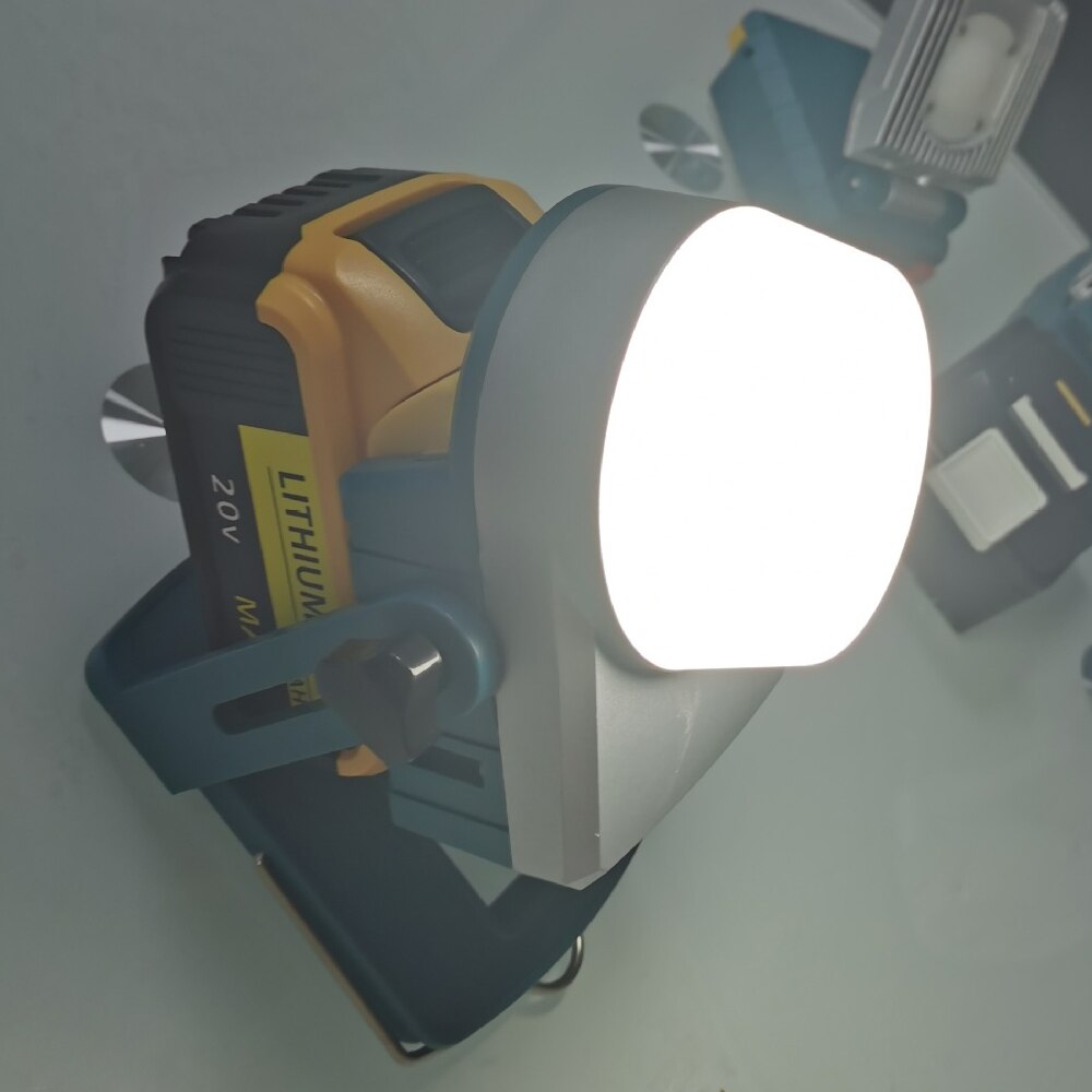 18W LED Work Light Portable Outdoor Flood Lamp Camping Light Flashlight Lantern for Makita Milwaukee DeWalt Bosch 18V Battery