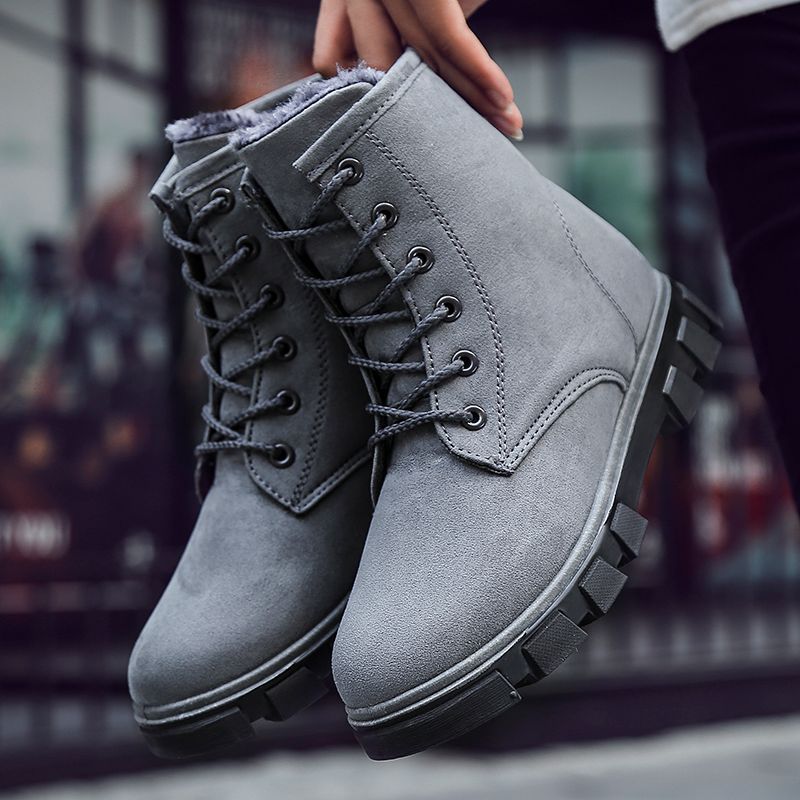 snow boots women boots flat ankle boots Martin boots winter warm ladies cotton shoes women's shoes