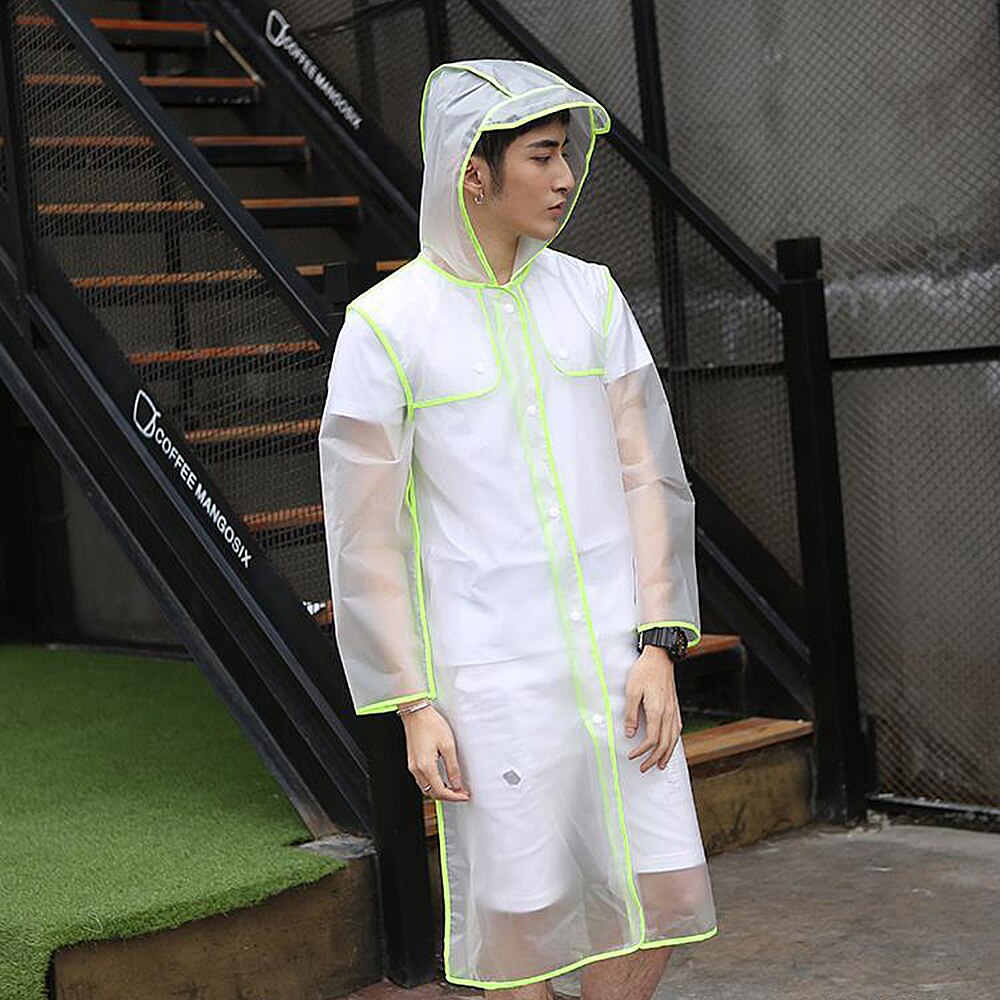 Rain Coat Men Women's Raincoat Waterproof Outdoor Hiking Travel Fishing Climbing Rain Jacket Women Rainwear Hooded Rain Cover: Pink / XL