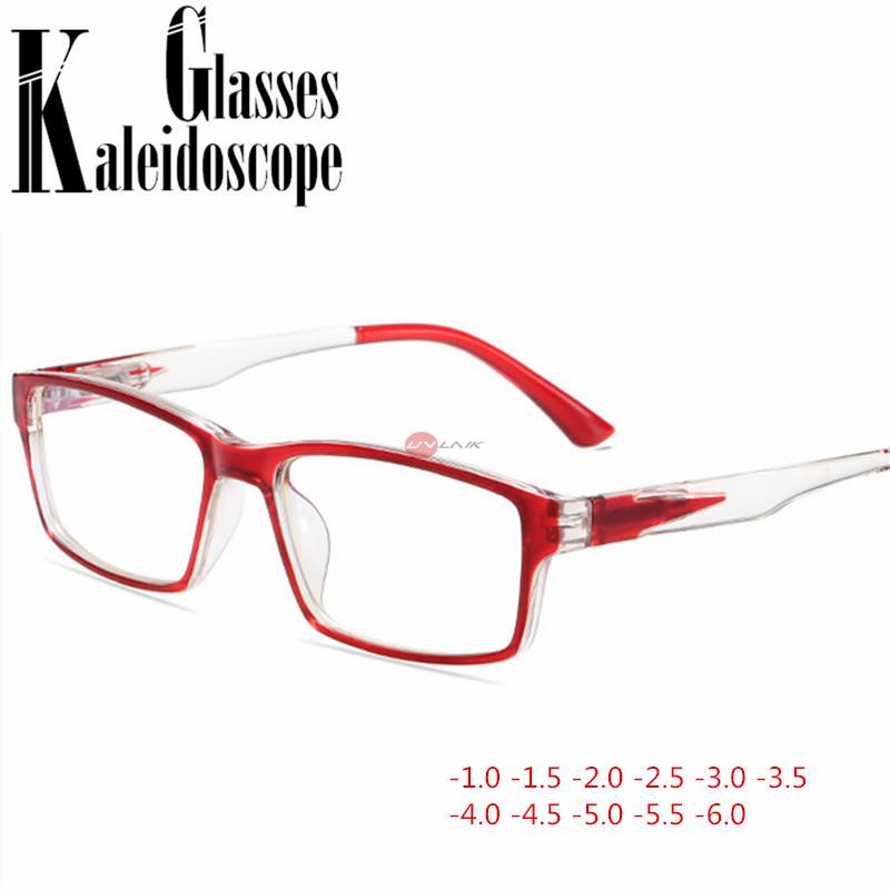 Afgewerkt Bijziendheid Bril Mannen Vrouwen Bijziend Brillen Student Kortzichtig Goggles Dioptrie-1.0 -1.5 -2.0 -3.0-6