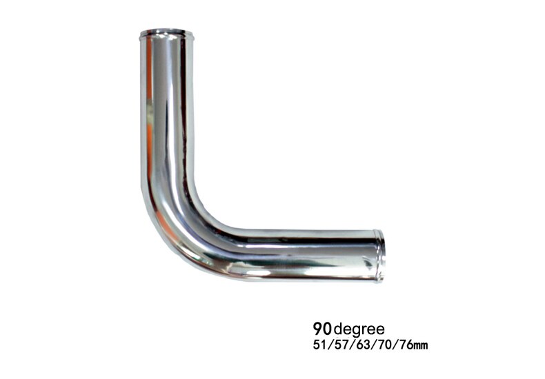 General aluminum alloy intake straight aluminum pipe /L 45° 90° U type turbocharged intercooled pipeline intake pipe