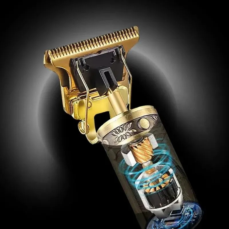 Elektrische haarsnijmachine Vintage T9 Clipper Haar Oplaadbare Man Scheerapparaat Trimmer Voor Heren Kapper Professionele