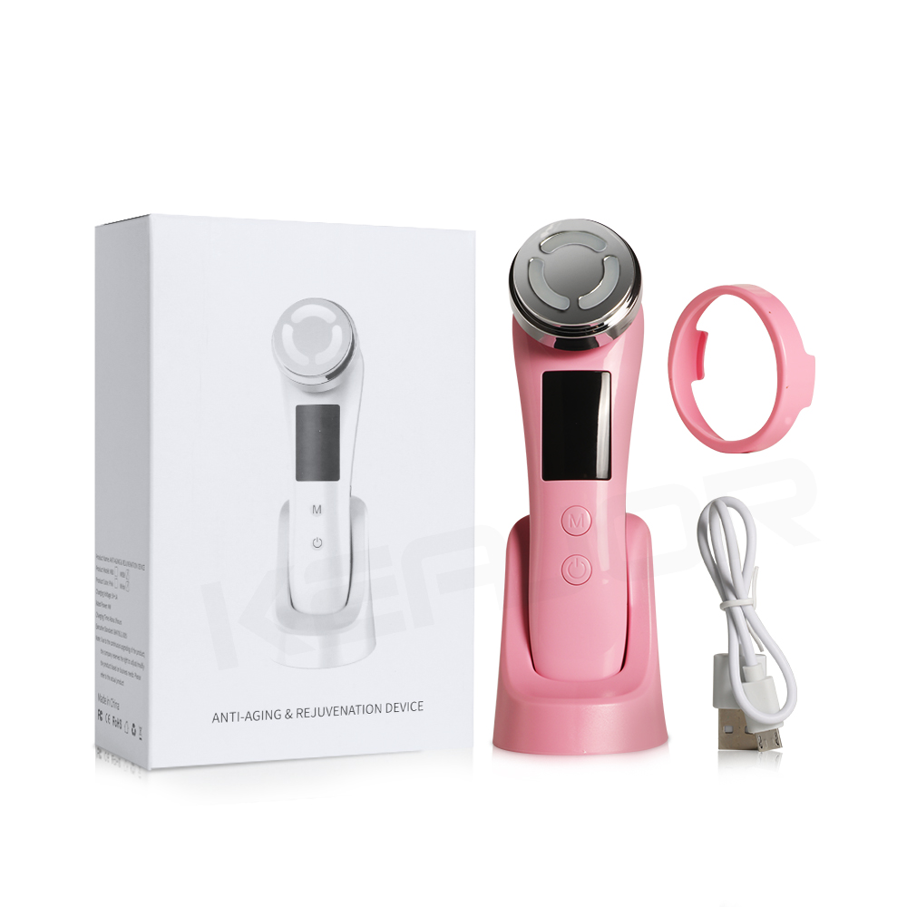 Facelifting ing Massage gerät Gesichts mikros trömich führte Lichttherapie Anti-Altern-Haut straffen elektrische Gesichts Massage gerät: Dunkelblau