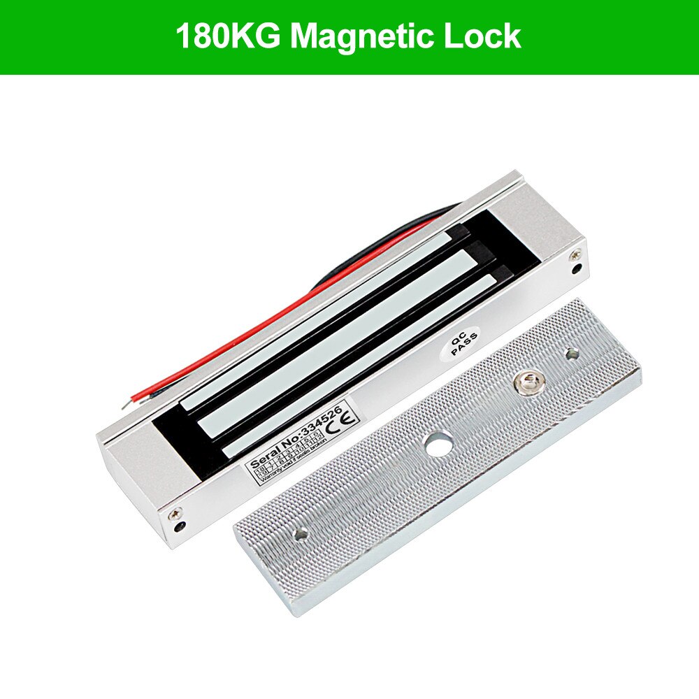 12V Electromagnetic Locks 180KG/350lbs Electric Magnetic Lock ZL U Bracket for Electronic Door Access Control System Waterproof: 180KG Lock ONLY