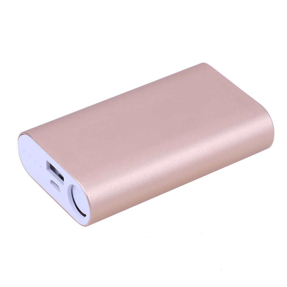 2x18650 5600mah 5V Powerbank Battery Charger Box(No Batteries) USB PowerBank Case Kit DIY Charger Box For All phone for xiaom: Gold