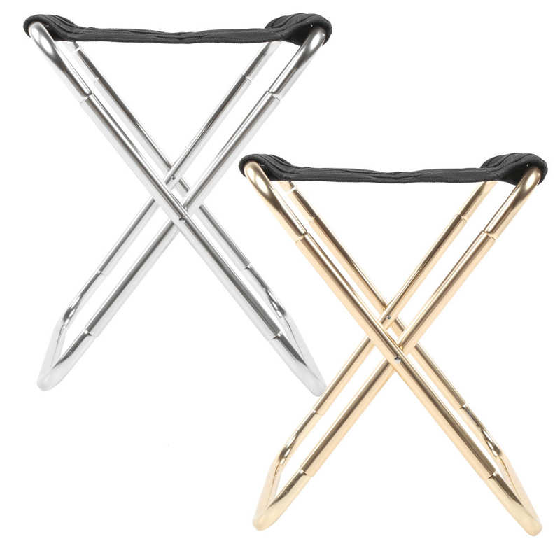 Mini Vouwen Krukje Luchtvaart Aluminium Outdoor Draagbare Camping Mini Vouwen Kruk Vissen Stoel Camping Opvouwbare Kruk