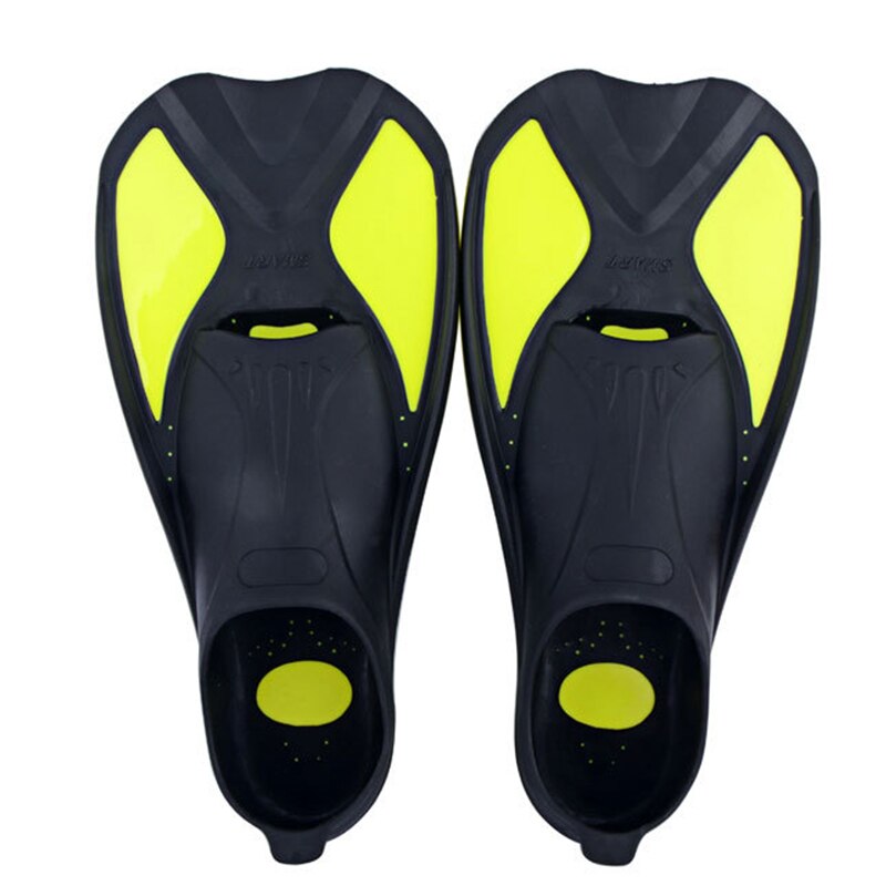 Snorkeling Diving Swimming Fins Flexible Comfort Swimming Fins Submersible Foot Children Fins Flippers Water Sports X90G: yellow / S
