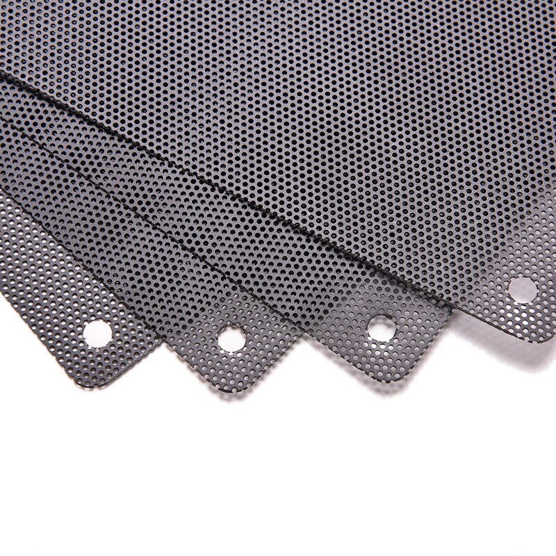 14cm x 14cm Cuttable Computer Cooling Fan Filter 140mm PC Fan Case Dust Filter Strainer Dustproof Mesh with 4pcs Screw