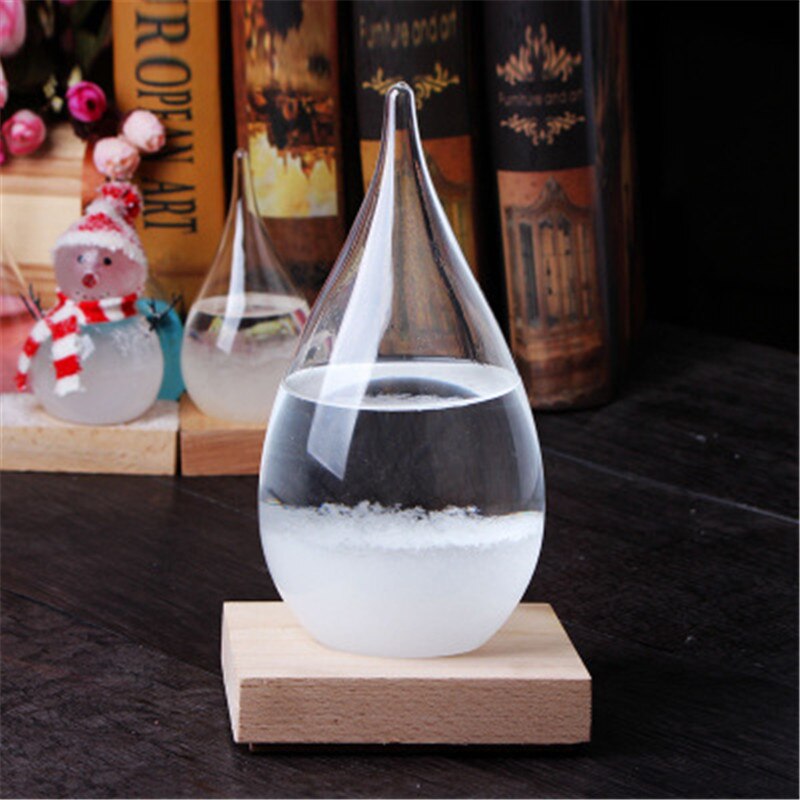 Transparante Druppel Glas Water Weer Storm Forecast Predictor Monitor Fles Barometer Home Decor Glazen Fles