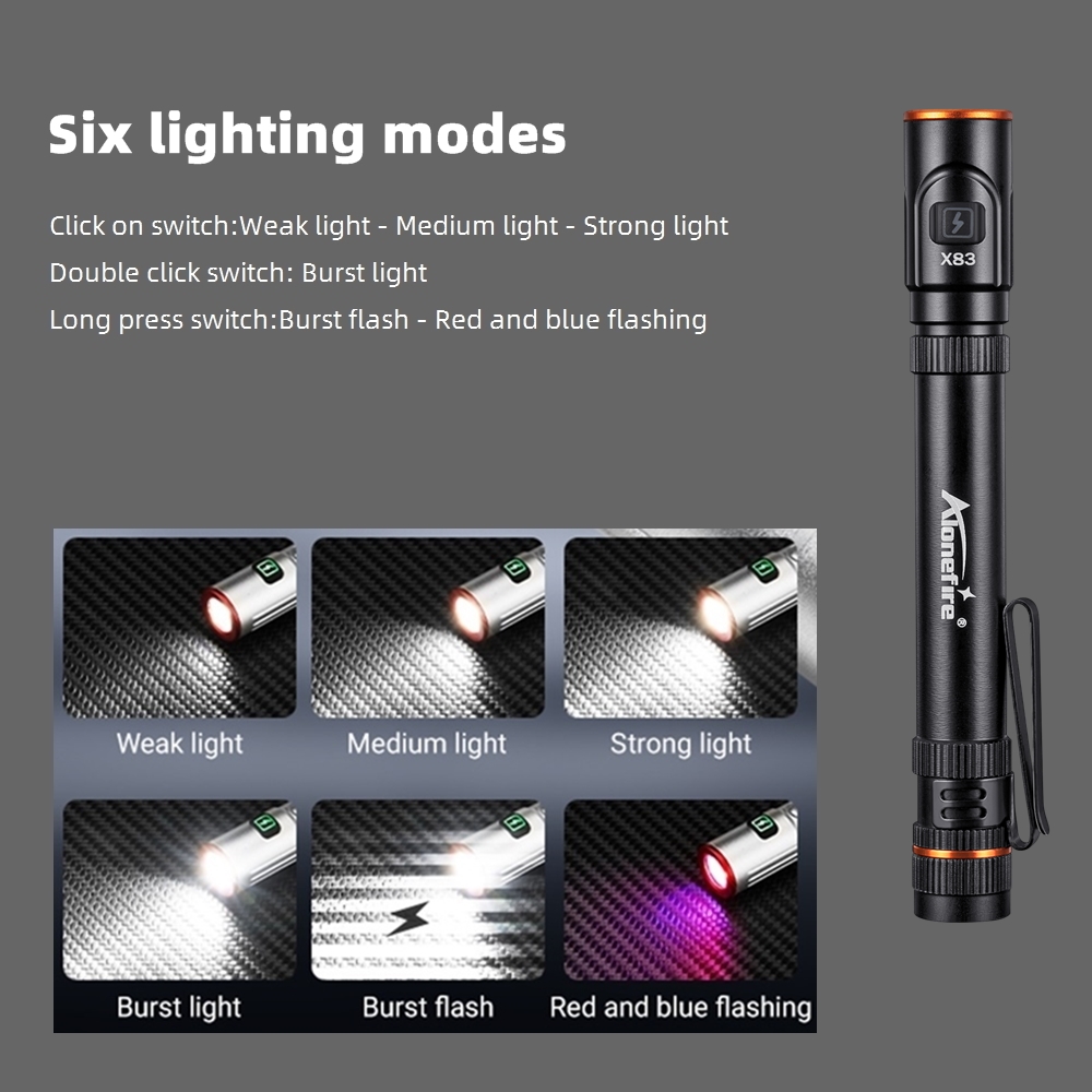 Mini Hohe Helle Led Stift Taschenlampe USB Aufladbare Magnet KÜHLE Stift Clip Taschenlampe Outdoor Camping Wandern Notfall beleuchtung Licht