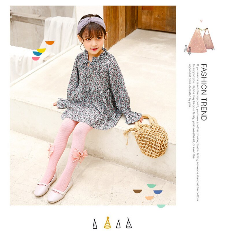 Filles bébé bande dessinée nœuds collants bébé fille collants coton enfants patchwork bas enfants vêtements