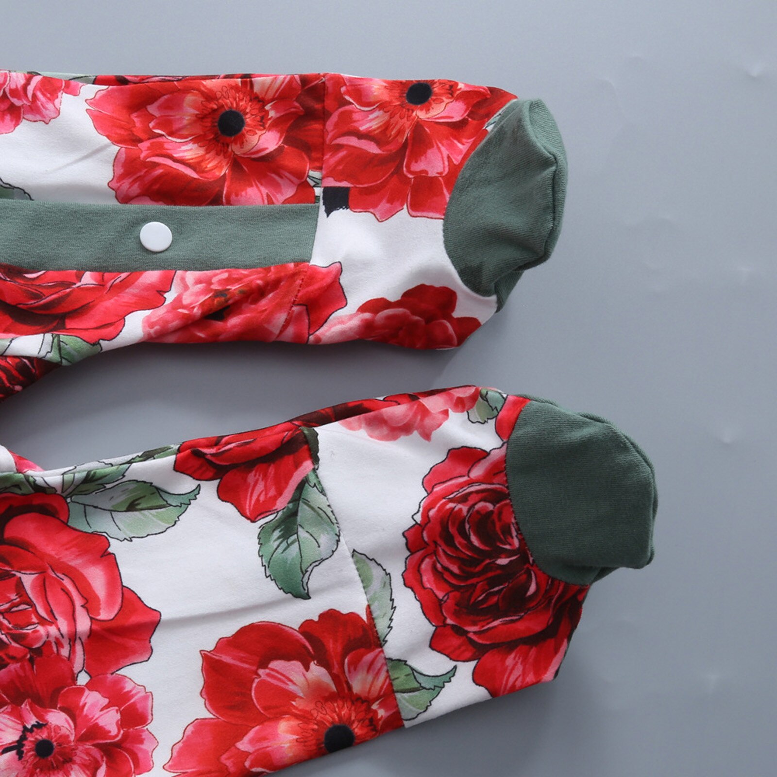 Vêtements de printemps et d'automne en coton pour bébés, barboteuse à fleurs bégona 0-12M, combinaison pour -né garçon et fille