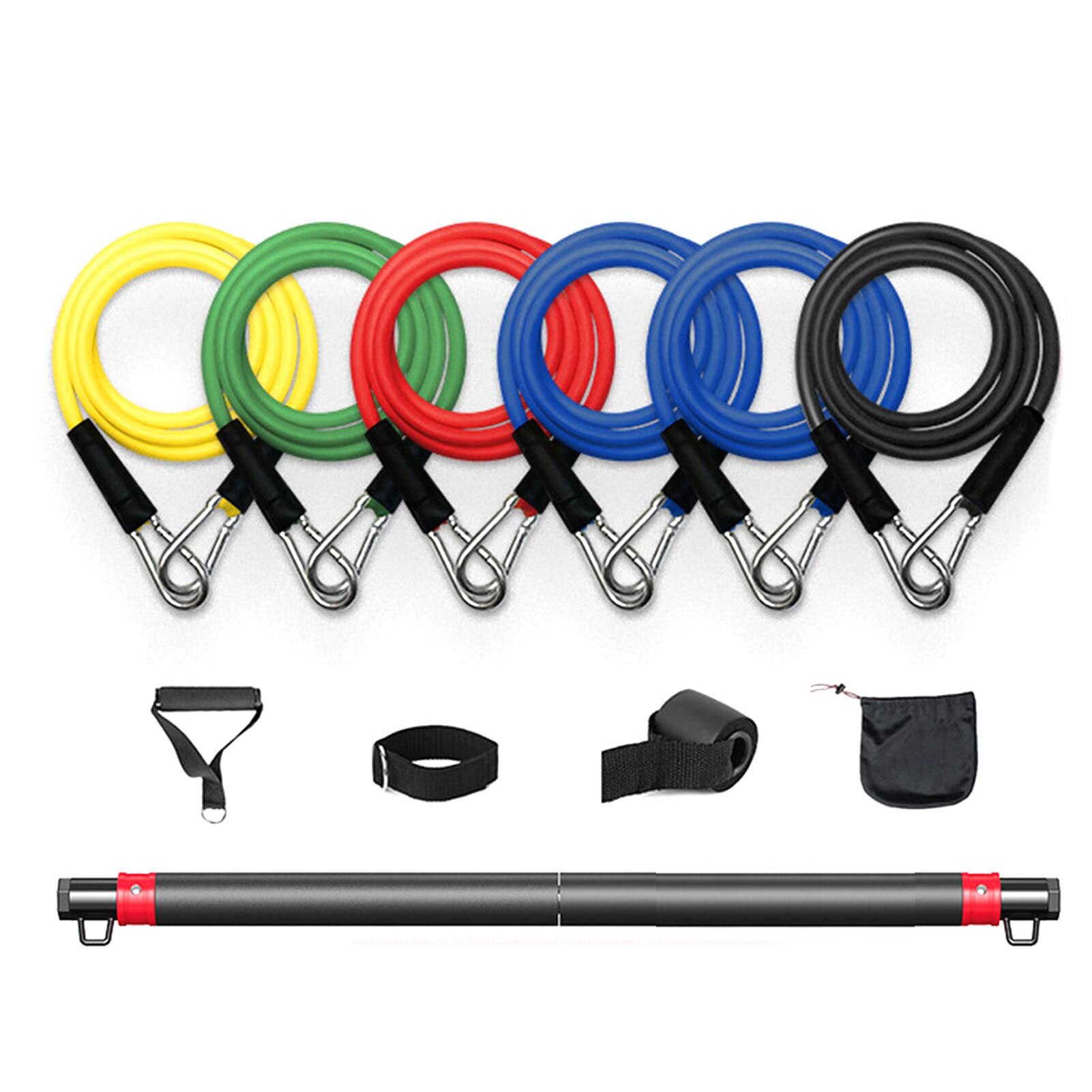 T2 Elastic Resistance Bands Chest Muscle Training Adjustable Band Jumping Strength Training Equipment Fitness Resistance Bands: 125pounds