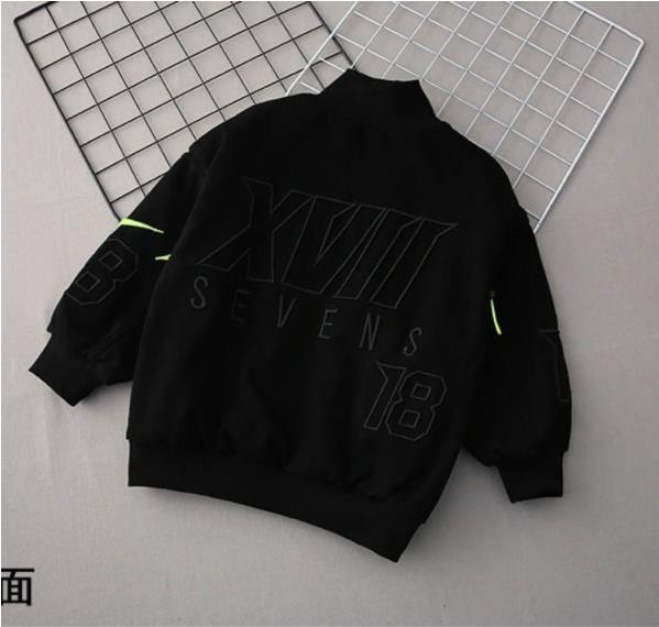 Jongen Jas Herfst Winter Lente Kid Jas Met Rits Zwart Katoen Kid Kleding Kinderen Bovenkleding 3 Tot 12 jaar Oud