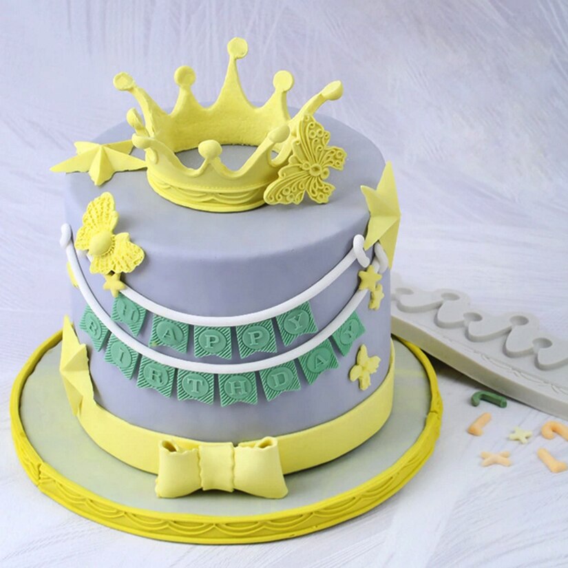 Crown Silicone Mold Sugarcraft Cupcake Bakvorm Fondant Cake Decorating Gereedschap