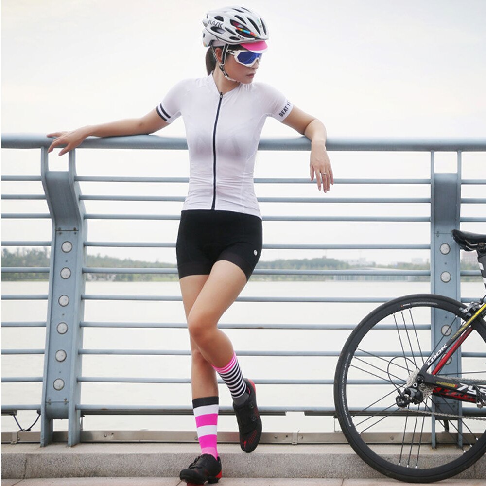 WOSAWE Mens Frauen Radfahren Socken Atmungsaktive Sport Laufen Fußball Basketball Bike Socken S L