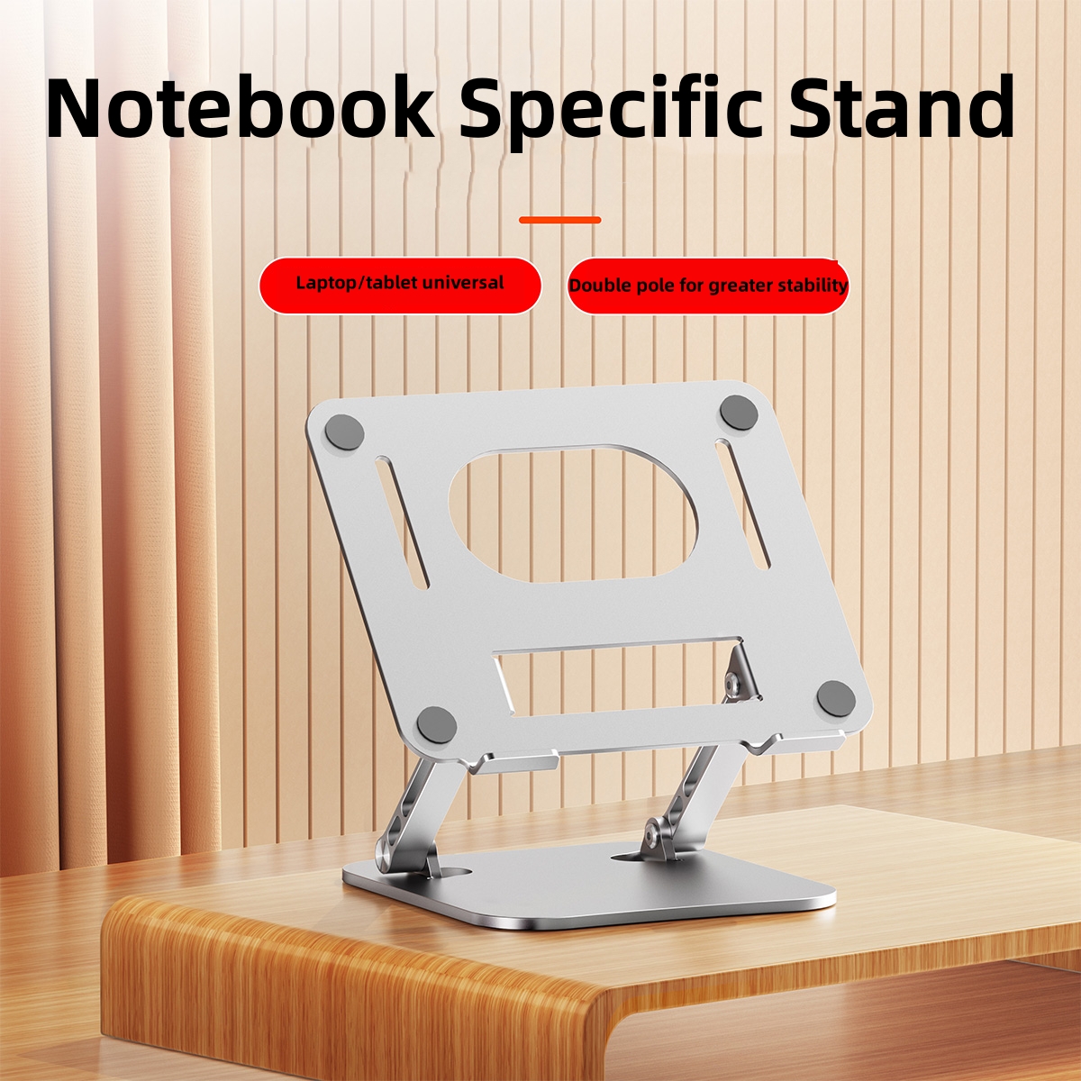 Laptopstandaard, Verstelbare Laptopstandaard Voor Bureau, Aluminium Computerstandaard Draagbaar, Voor Mac Hp Asus Acer Thinkpad Dell Lenovo