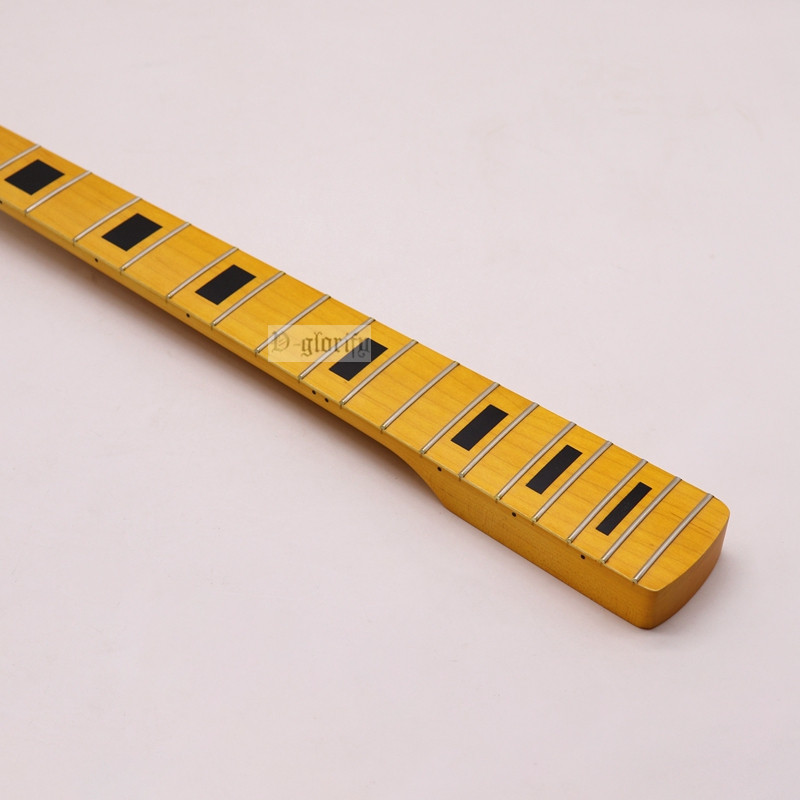 Exquisiter viersaitiger E-Bass-Ausschnitt, Gelb Plus Ahorn stumm, photo elektrischer Bass griff, DIY-Zubehör, 4-saitige, 20 Pin