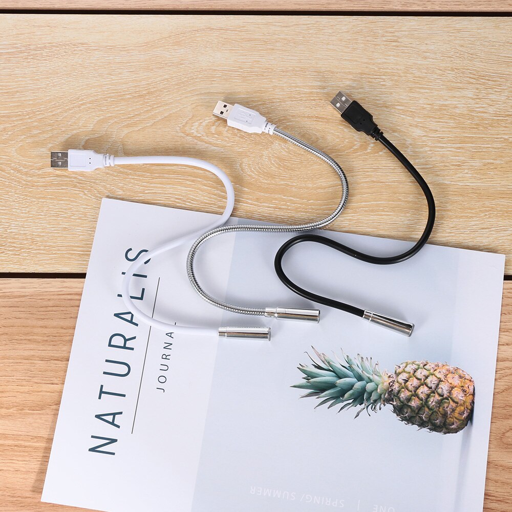 1Pcs Mini Portable USB Light Flexible Computer Reading Lamp Desktop Protect Eyes Keyboard Light Emergency Night Light