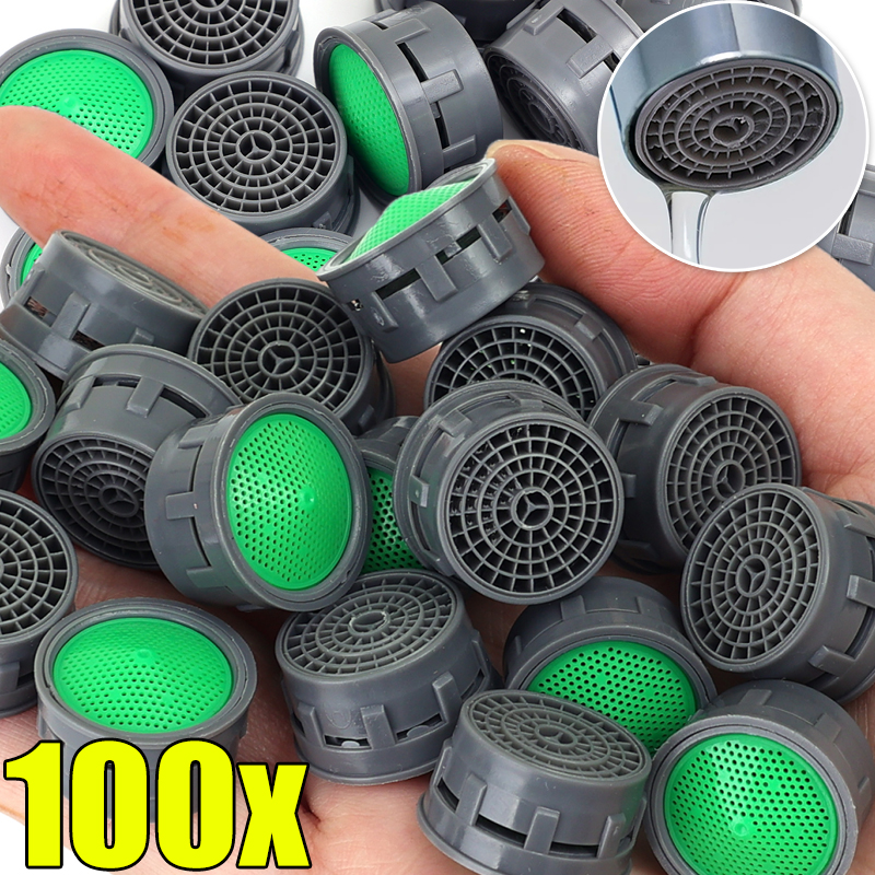 5/100 Uds. Aireadores de grifo de repuesto, ahorro de agua, antisalpicaduras, boquillas de filtro para grifo de lavabo, conector para grifo de cocina y baño, burbujeador