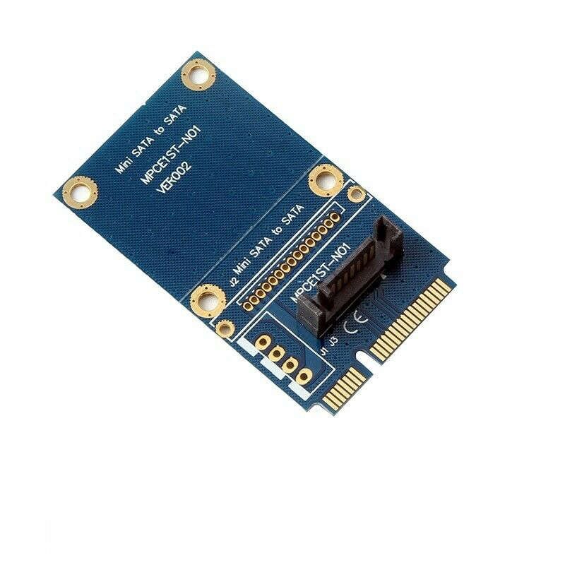 Msata Mini Pci-E Sata Ssd Slot To 7 Pin Sata Hdd Convert Card Adapter