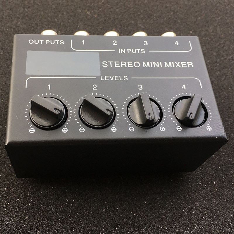 Cx400 mini stereo rca 4- kanals passiv mikser liten mikser mikser stereo dispenser til bo og studio