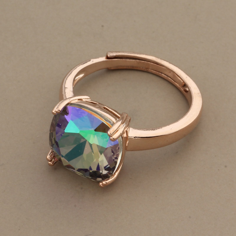 Anillos de lujo con forma cuadrada para mujer, joyería de clásico, joya para , anillo de boda, de joyería Vintage, 2022: Rojo rosado