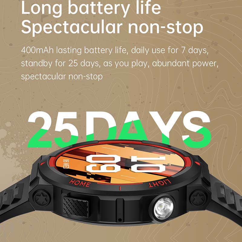 Iluminação LED ao ar livre relógio inteligente para homens, Huawei, chamada Bluetooth, bússola, IP68, 3ATM, nadar à prova d'água, faixa GPS Smartwatch, novo, 2022