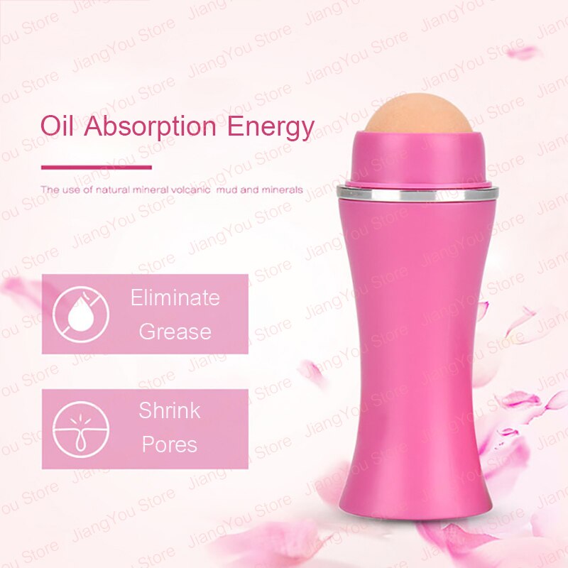Ansigt olieabsorberende rulle vulkansk sten smudsfjerner ansigt t-zone olie fjernelse rullende pind bold sommer ansigt skinnende skiftende