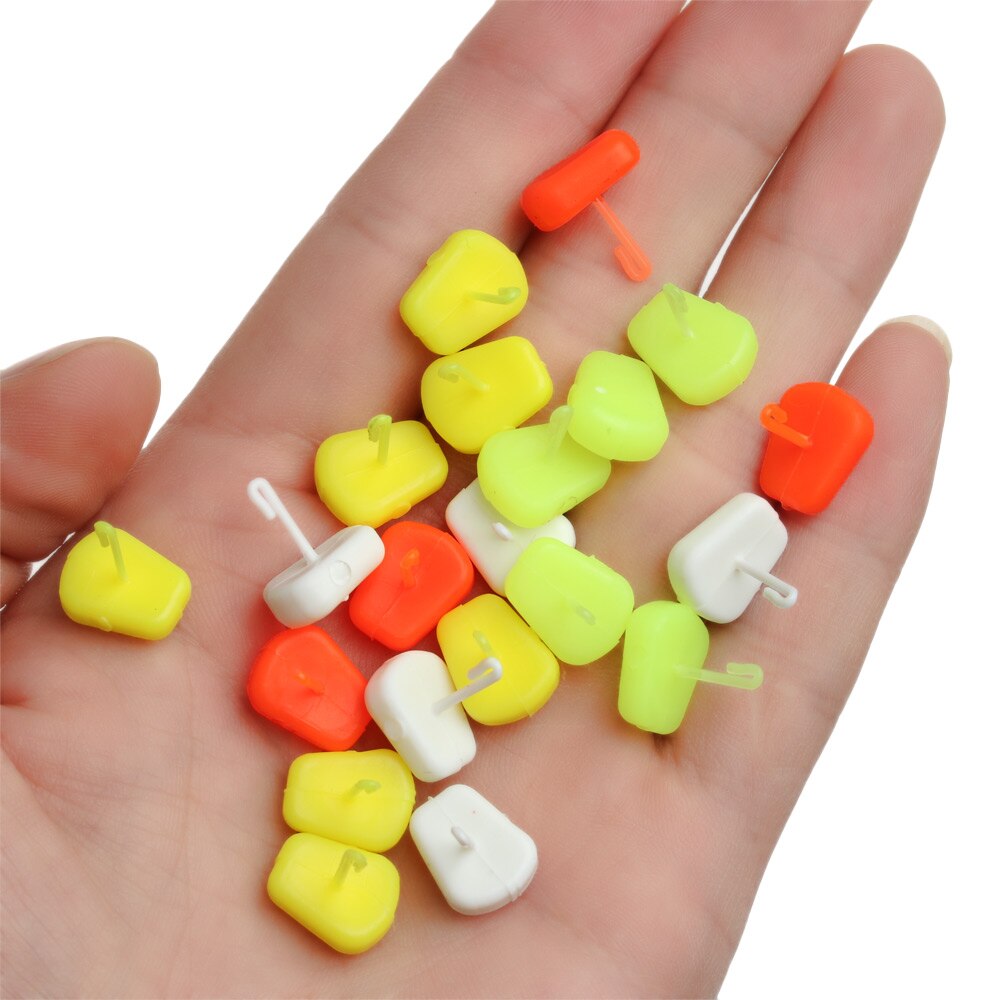 50Pcs Carp Corn Bait Pop Up Hair Rig Stop Fishing Tackles Boilies Bait Stopper With Micro Fishing Hook Stops Beads Accessories
