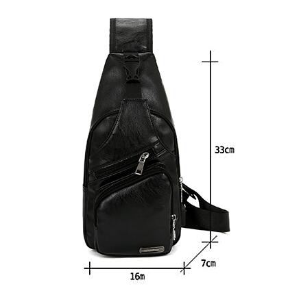 men's chest bag Messenger bag men's handbags shoulder bag Korean small casual pockets chest bag men XD114