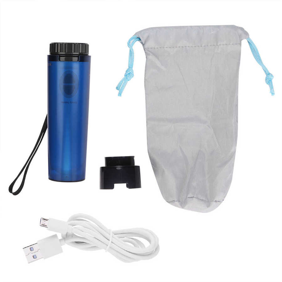 Bidé eléctrico de mujer bidé portátil de alta presión de silicona portátil para viajar al hotel: Azul