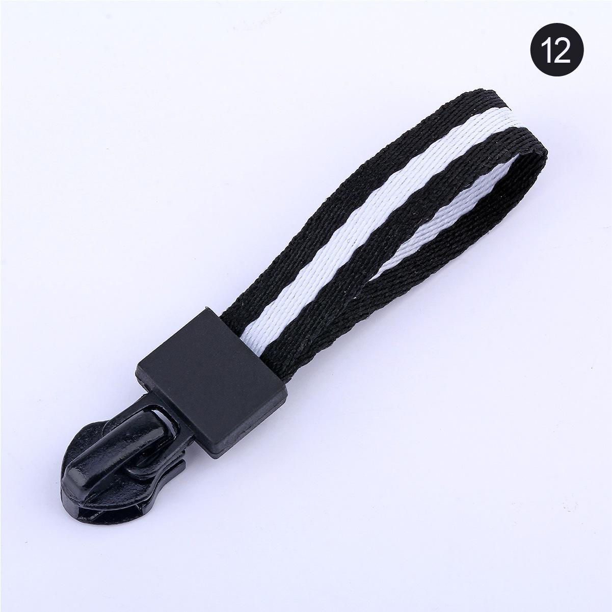 Nr. . 5 rits sliders band slider 23 kleuren linten donsjack katoenen jas rits trekkoord kleding accessoires 10 stuks: 12