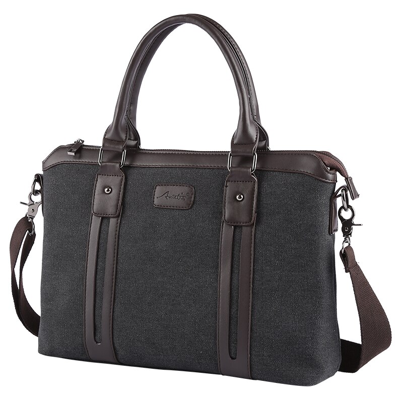 Moyyi Multifunctionele Canvas Mannen Tas Mode Schoudertas Voor Mannen Business Casual Crossbody Messenger Bag Aktetas Reistassen