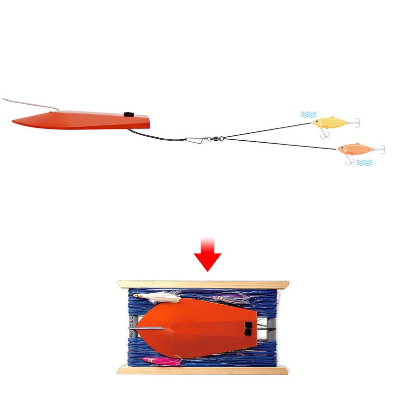Båtfiske stupebrett vannmanifold hav trolling fiskeutstyr 7# 8# 9#